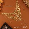 Multi-layer Disc Tassel Head Chain Golden Moon Coin Bridal Headdress Hair Jewelry  Luxury Headwear