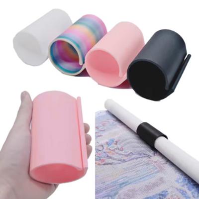 Support Rouleau Toile Peinture Diamant Rouleau Fixe Support Anti-Roulement Anneau Rouleau Diamant Outil de Rangement Accessoires Peinture Diamant