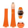CTS Fluororubber dirželis Tissot PRX serijos Super Player laikrodžiams 35mm 40mm Greito atsegimo spyruoklinė sagtelė FKM laikrodžio dirželis 11mm 12mm