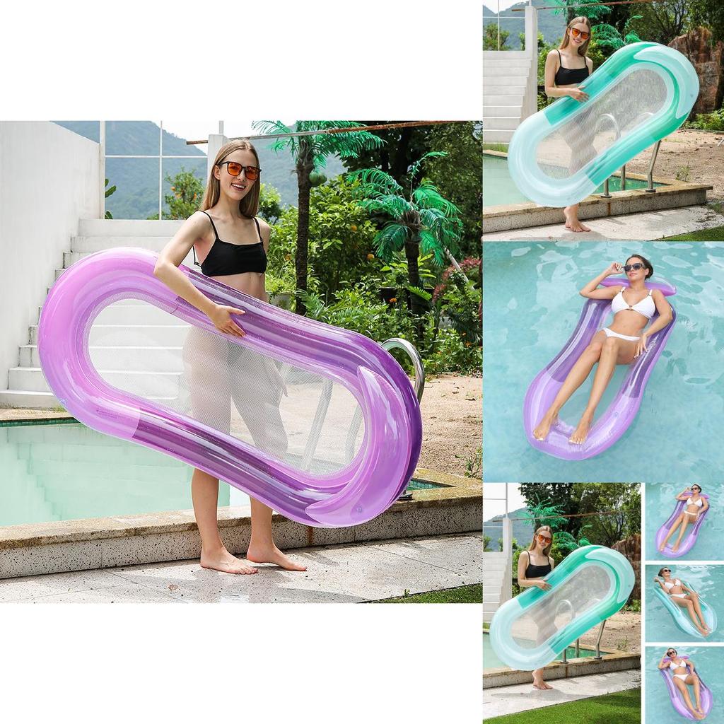 Pvc Gradient Green Adult Water Hammock Lounger Inflatable Chair Cross-border Hot Sale
