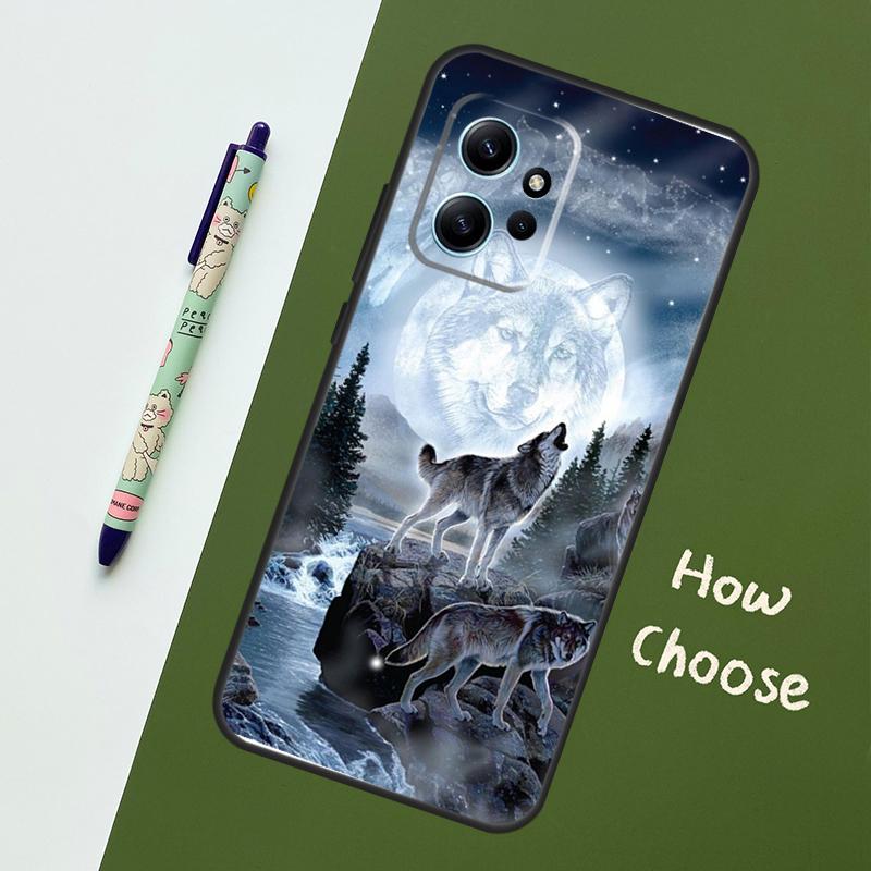 

Wolf Case For Xiaomi Redmi Note 14 10 11 12 13 15 Pro Plus Cover For Redmi 15 13C 12C 10C 14C 15C Redmi Note 11 Pro