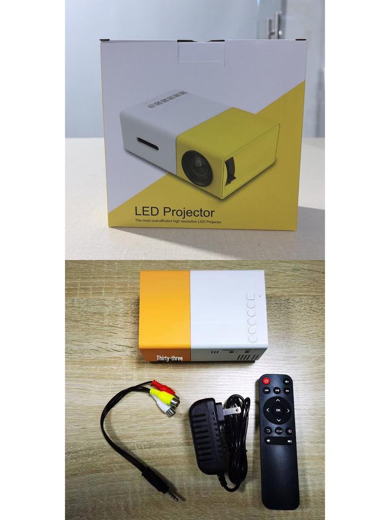 Mini YG300 4K HD Portable Children's Projector for Bedroom Wall