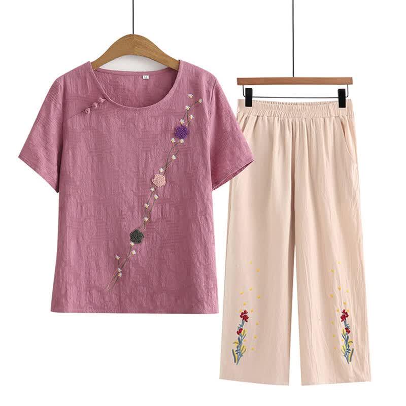 Women's 100% Cotton Summer T-Shirt & Set