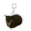Crying Banana Cartoon Cat Keychain Acrylic Bag Charm Pendant Mascot Decoration