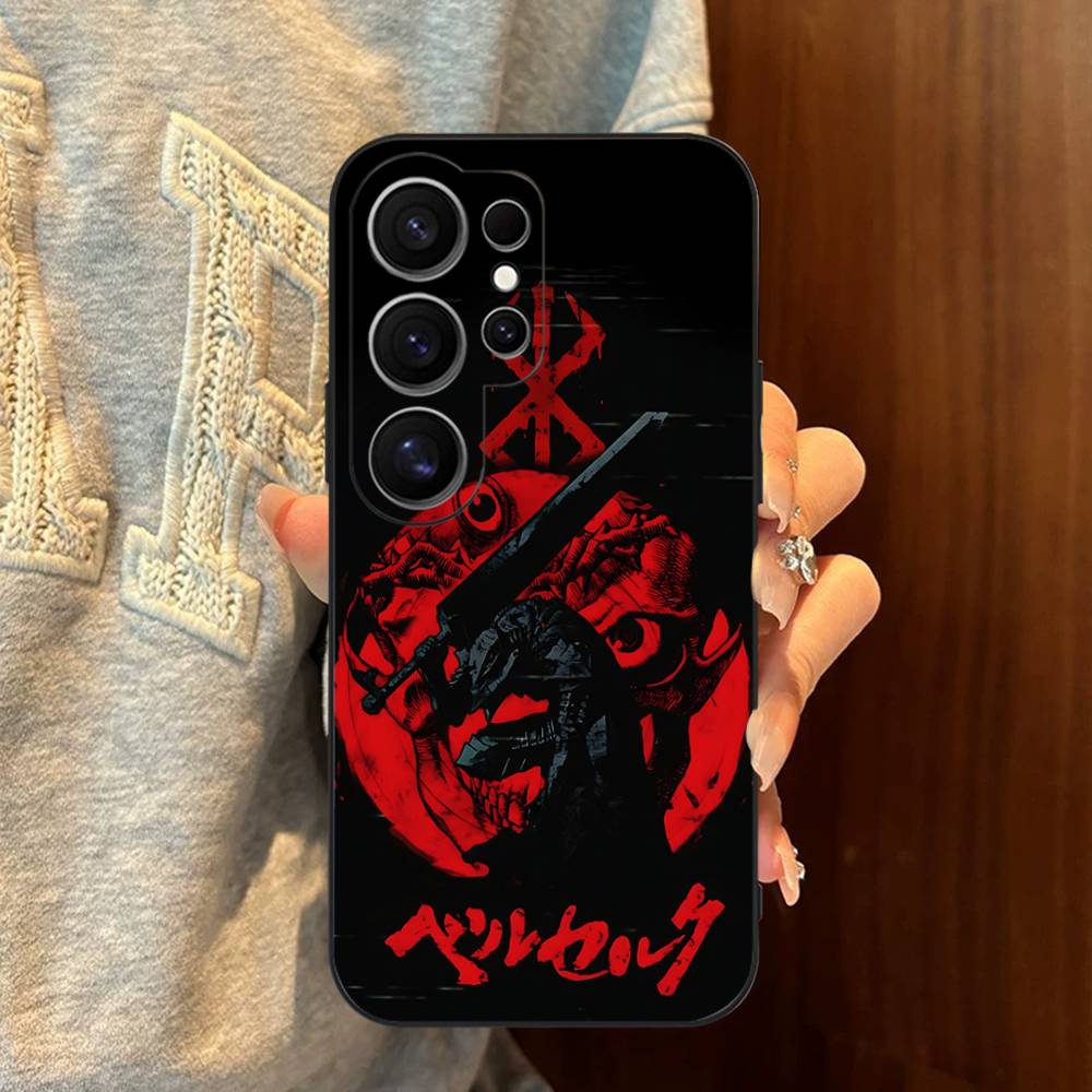 Comic Cool Berserk Phone Case For Samsung S 24 Fe 25 Ultra Plus 20 Lite 21 30 22 23 24 22 Ultra 5G Fundas