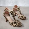 Plus Size 2026 Summer Women's Peep Toe Sandals Outdoor Med Heel Back Zip Sandals Fashion