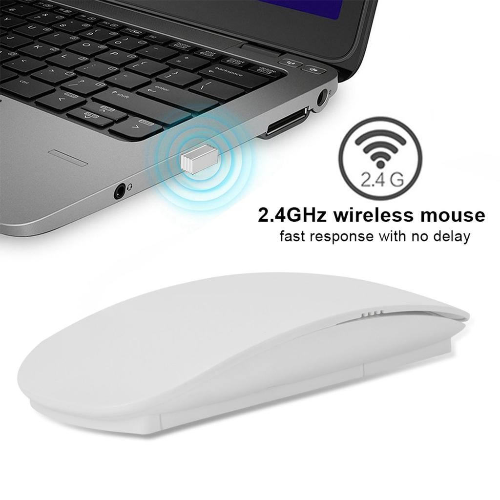 TM823 High Sensitivity 1200DPI 2.4GHz Wireless Touch Mouse   Positioning for Laptop Note White