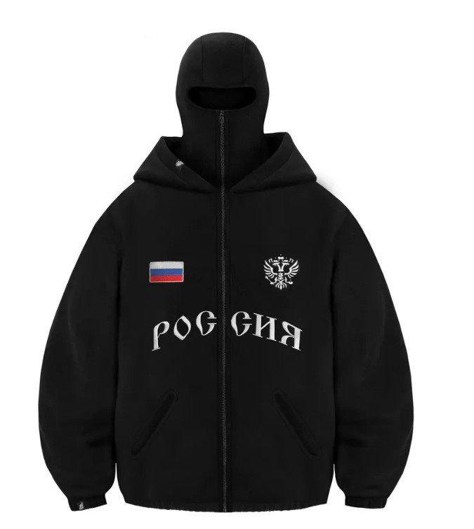 2025 Unisex Double-Head Zipper Hooded Sweatshirt with Loose Double-Hood Design