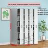 Compact Sliding Dustproof Bookshelf with Wheels and Hidden Gap Storage