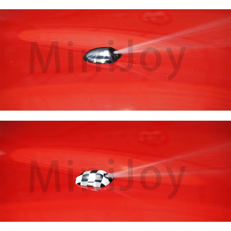 Union Jack Car Wiper Water Spray Nozzle Covers For MINI Cooper S One Countryman Clubman F54 F55 F57 F56 F60 Auto-Accessories