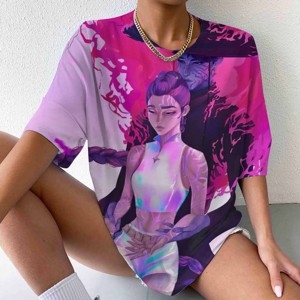 Huntrix Demon Hunters Girls TShirt Mira Rumi Joey Shirt Gift for Kpop Fan Men Women Tee Cotton Comfortable Creative Hipster Tops