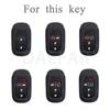 Transparent Black White Key Case For Honda Civic Accord Vezel Accessories Car Cover Key Bag Holder Shell Keychain Protection