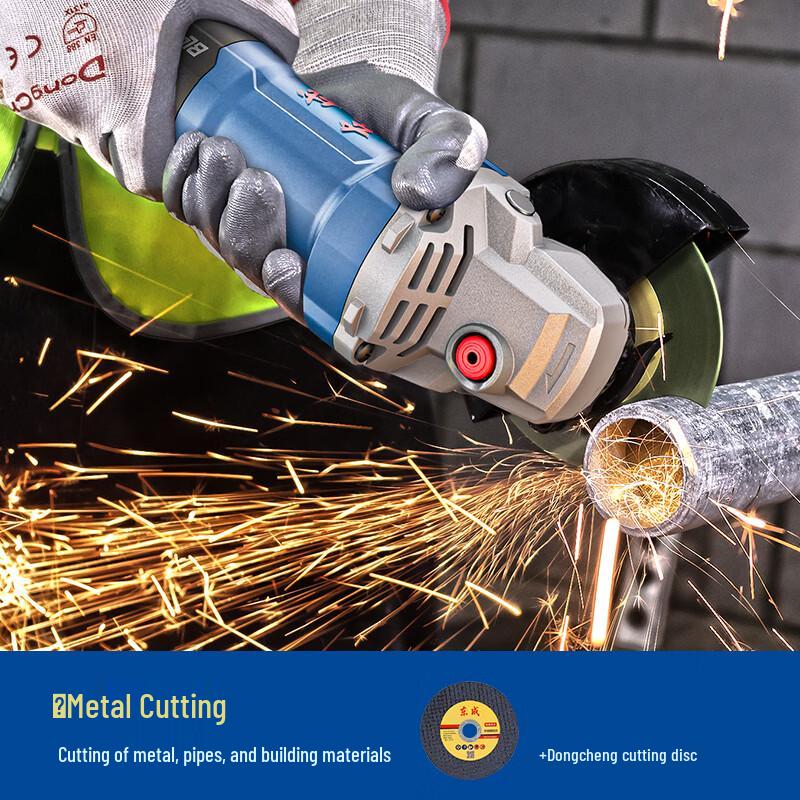 Dongcheng 1200W AC Brushless Angle Grinder S1M-FF-100BL CN plug (adapter included)
