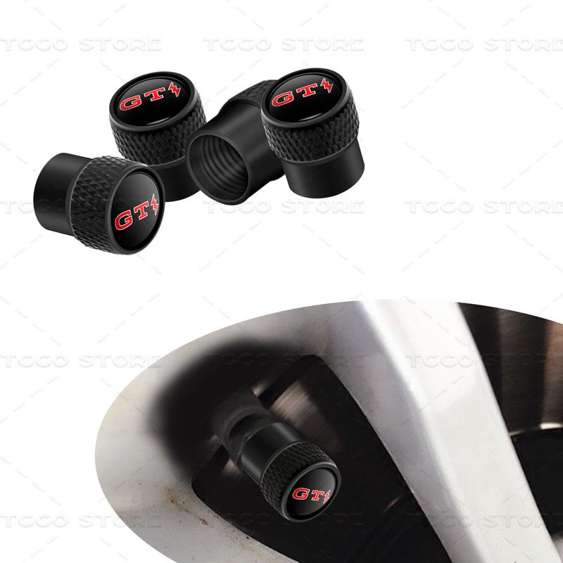 Pro VW VOLKSWAGEN 2026 Nové 4ks Krytky ventilků pneumatik kol automobilu Prachotěsné kryty Pro GTI Blesk Logo Golf MK3 MK4 MK5 Polo Tou
