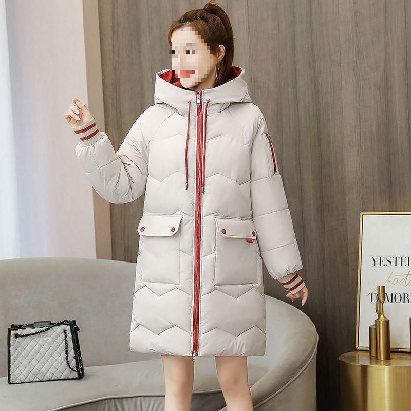 

Medium and long bread clothes women s new loose down padded jacket thickened large size winter coat padded clothes women New Product S