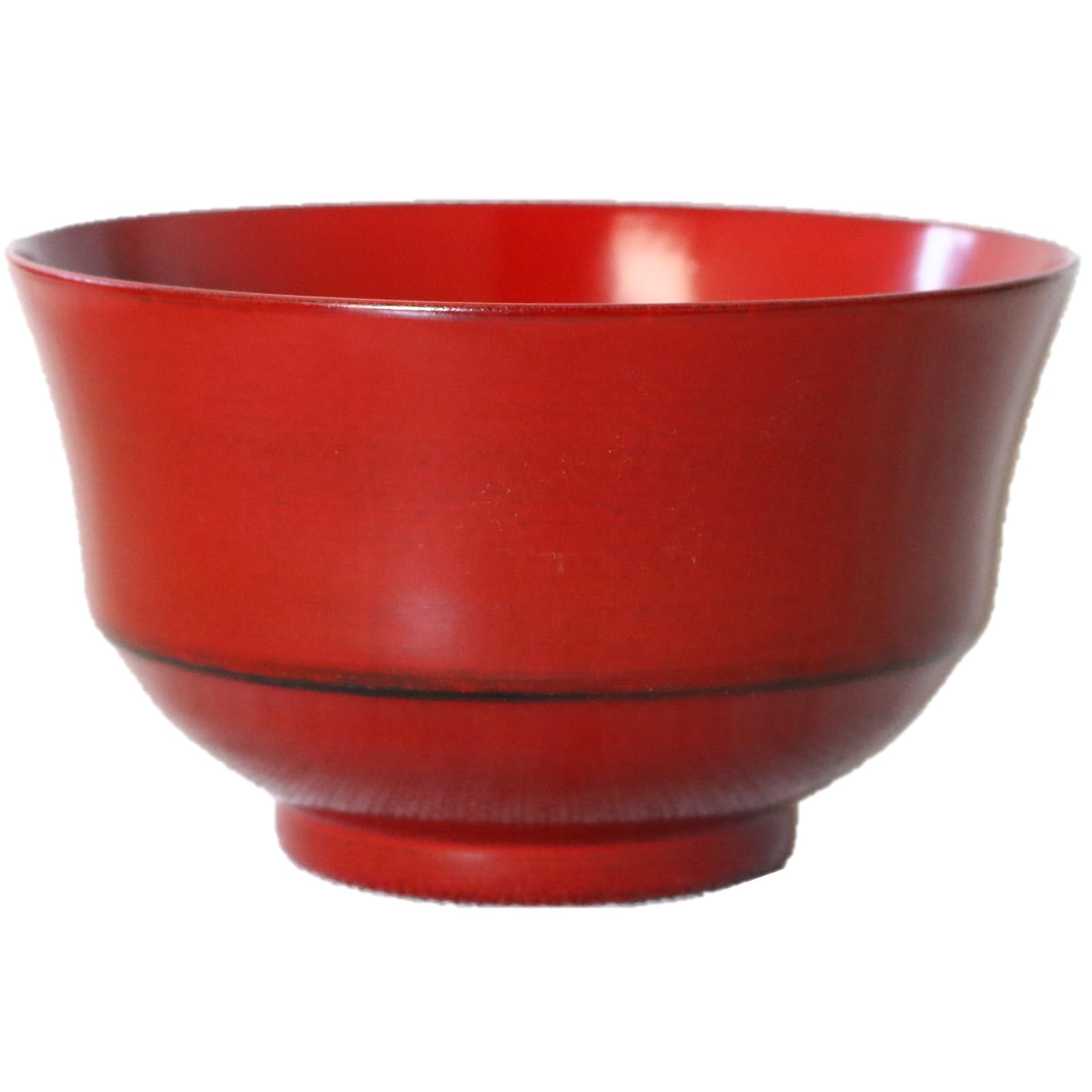 Wakacho Modern Wood Negoro x Simple Natural Wood Vermilion Bowl, Style, Approx. 11.3 6.8cm, Design, Bowl, (mlsw-2NE)