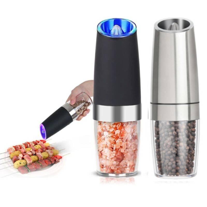 High-quality 201 Stainless Steel Electric Pepper Mill Gravity Induction Feature