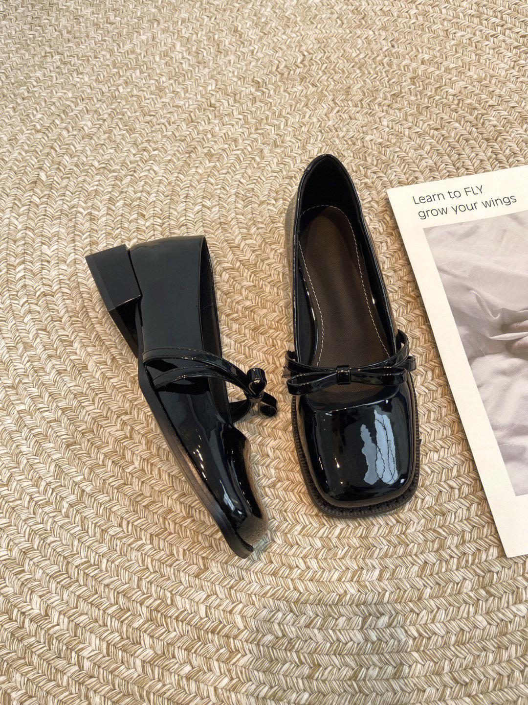 

2025 spring new shallow single shoes women s thick heel versatile small leather shoes square head buckle black thick-soled Mary Jane shoes 40 чёрный