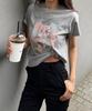 SINOON Patchwork Rabbit T-Shirt (Melange Gray)