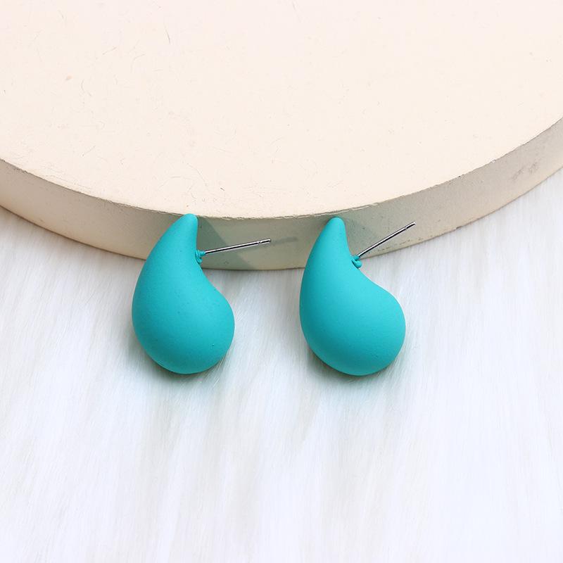 Plump Water Drop Acrylic Dangle Earrings - Simple & Fashionable Jewelry for Women