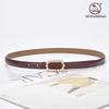 Belt Women'S Genuine Leather Cowhide Black Belt Fine Decoration Skirt Simple Suit Jeans Belt