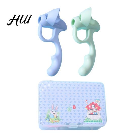 Writing Aid for Kids Pencil Grips Ergonomic Correct Tripod Handwritin Grasp Soft TPR Silicone Finger Grippers Kindergarten Beginners Position