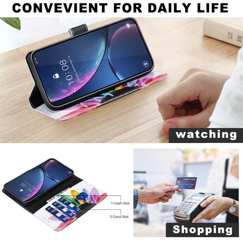 Leather Flip Case For Samsung A16 A36 A56 Case Wallet Card Etui On for Samsung Galaxy A16 A26 A36 A56 A06 5G Phone Cover Painted