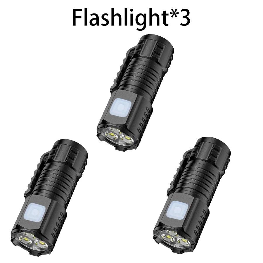 Powerful LED Flashlight Mini Lantern Super Bright Cap Clip Lamp Light USB Rechargeable Torch Waterproof Camping Fishing Outdoor