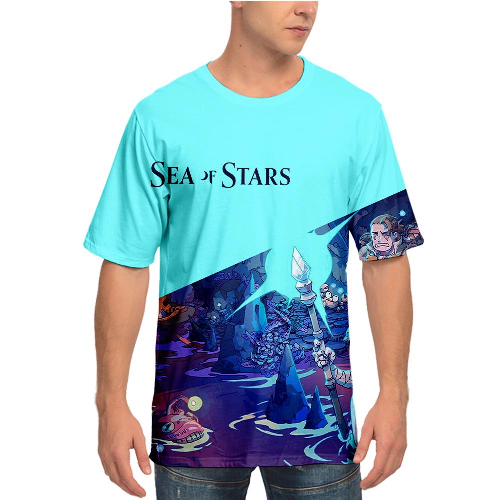 

Sea of Stars T-Shirts Tie Dye Printed Graphic Shirts Casual Short Sleeve Tee Tops for Men Women