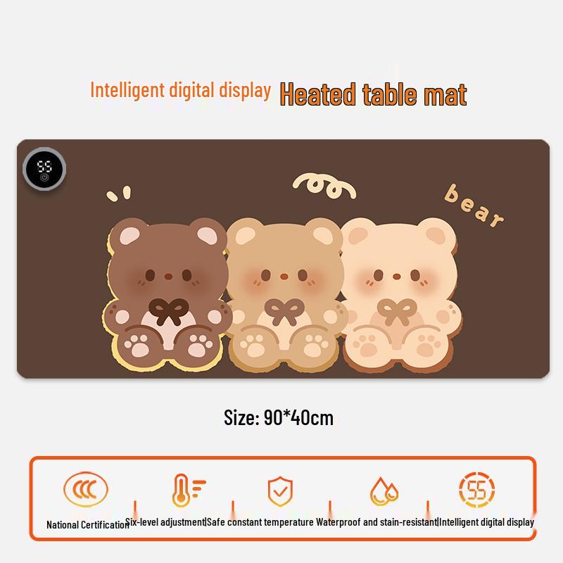 Electric Heating Desk Pad - Warm Mouse Pad for Office & Student Use