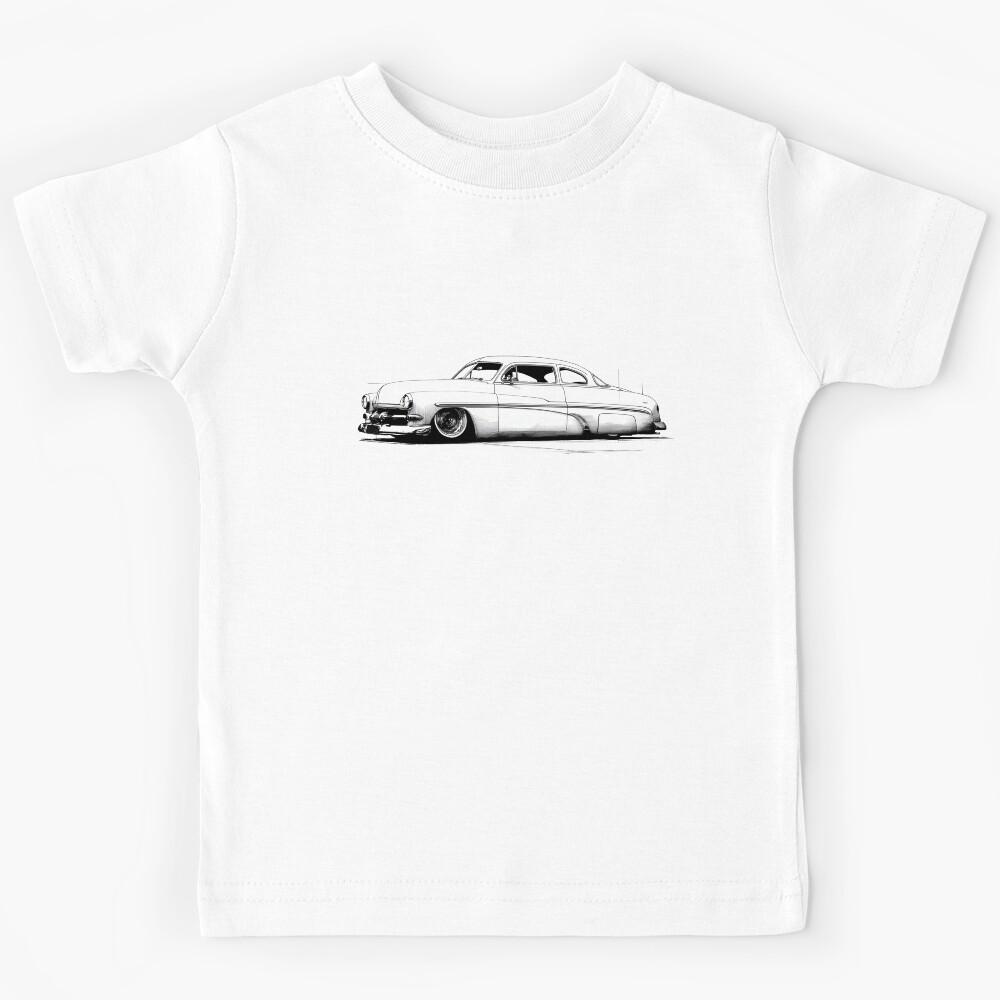 1949 Mercury Lead Sled Kustom Sketch Kids T-Shirt 160