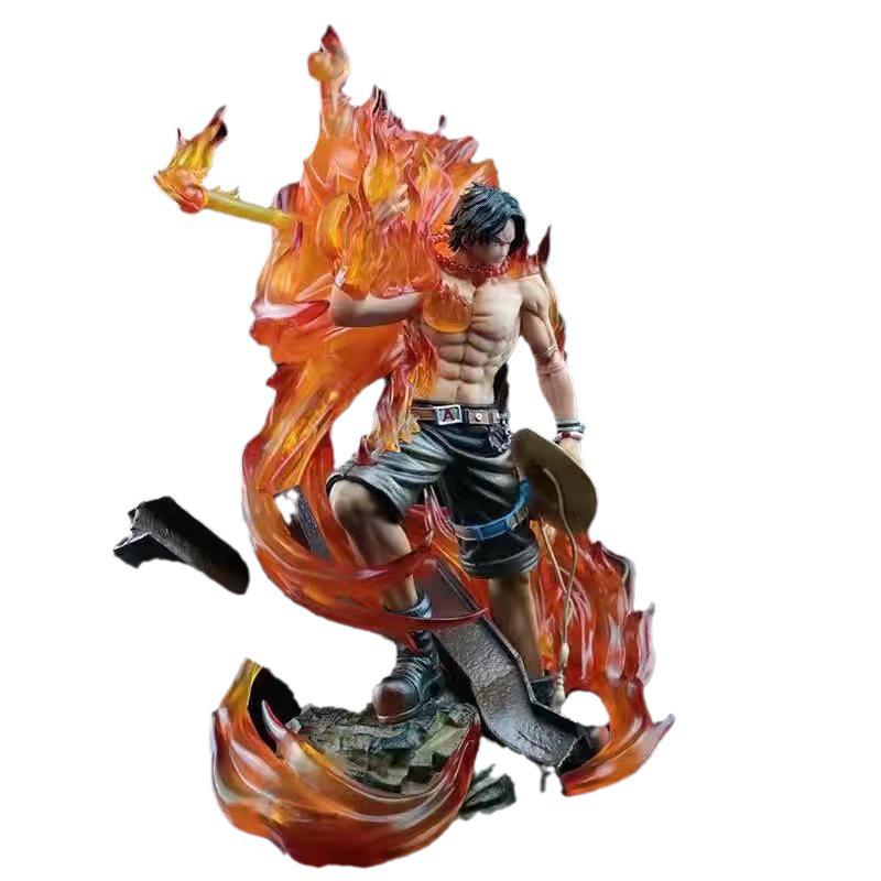 One Piece Ace Fire God Light-Up Figure