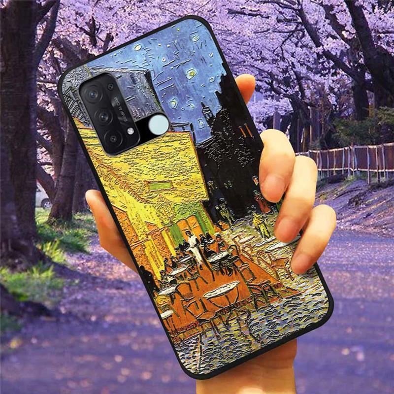 For OPPO Reno 5A 3A 7A Case 3D Relief Cartoon Silicone Back Cover for Oppo Reno7 A Reno3A Reno5A Cases Emboss Soft Cute A54 5G