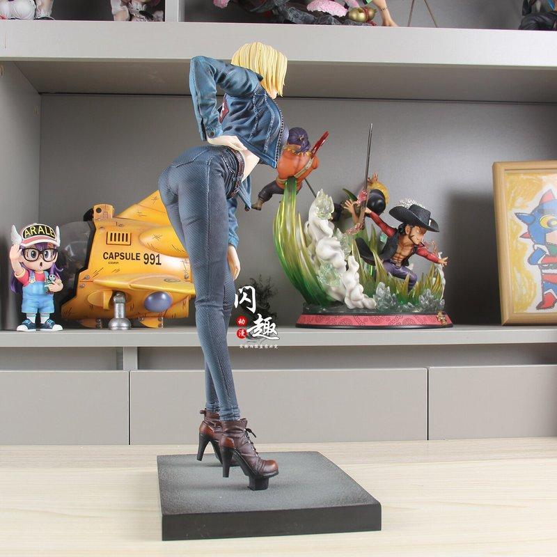 Anime Dragon Ball Z Android 18 Figure Android 18 Statue Action Figures Desktop Ornament Collection Model Toys Gifts 2 Sold B
