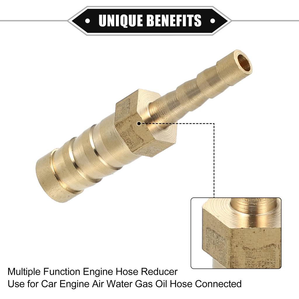 uxcell Car Engine Hose Fitting Connection Reducer Straight Shape Hose