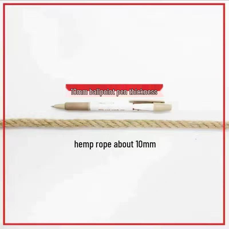 Retro Hemp Rope for DIY Cat Climbing Frame, Pot Decor, Tire Craft, Vase Weaving, and AC Pipe Wrapping
