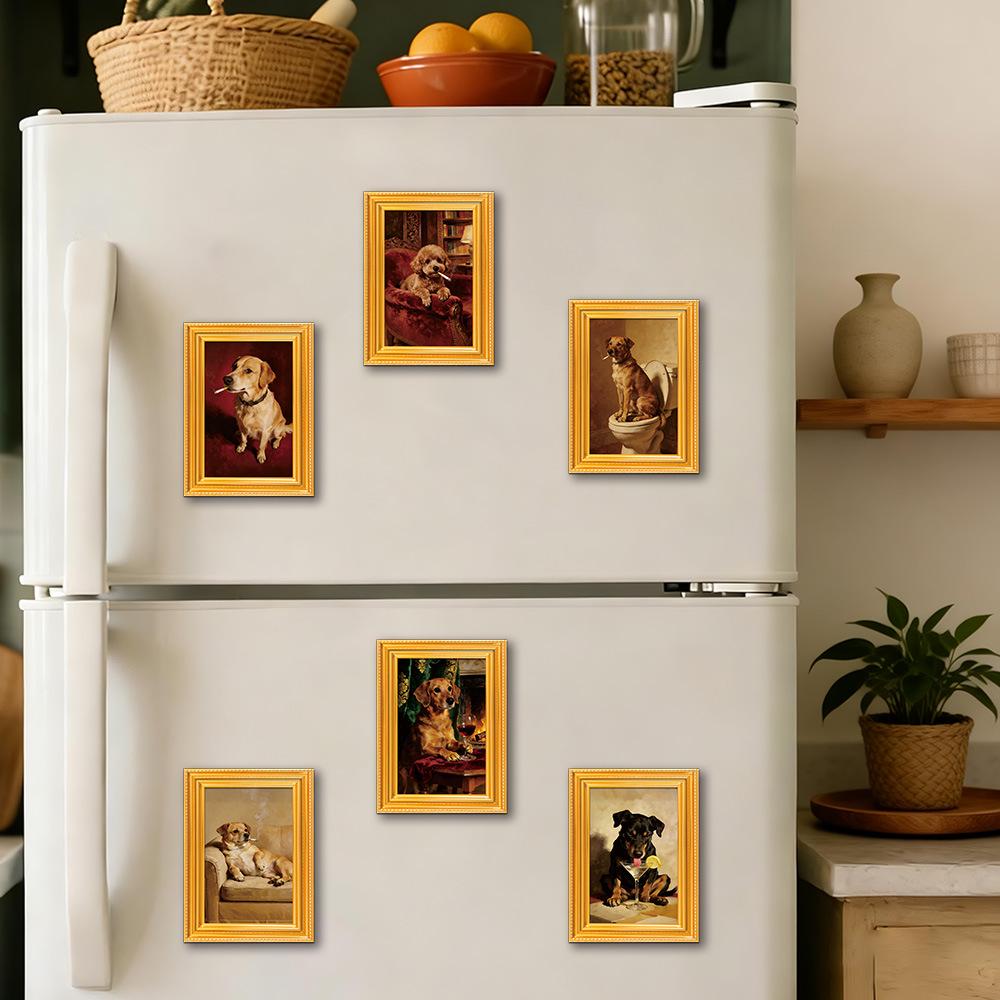 3D Wooden Photo Frame Poster Refrigerator Magnet - Creative and Quirky Decorative Magnet