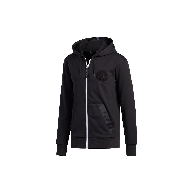 adidas Rose Wntr Hood Basketball Hooded Jacket Black Men s EC6236 XL