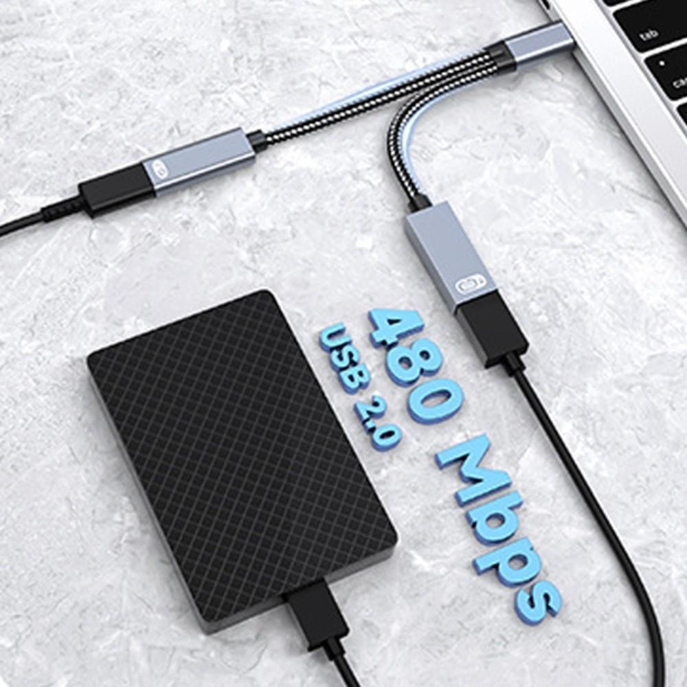 Converter 2 in 1 Type-C To USB OTG Adapter  Computer/Phone/Tablet