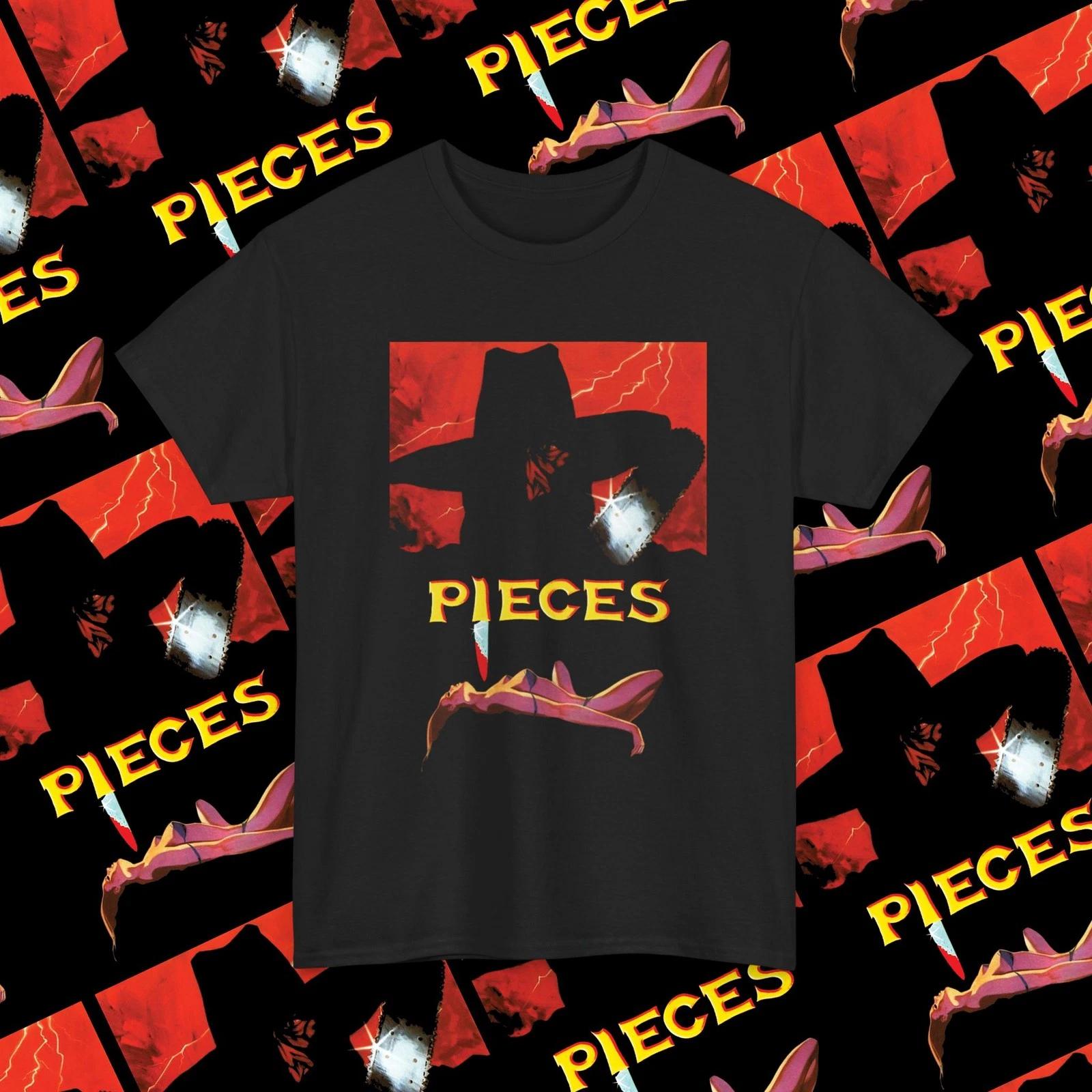 Pieces 1982 Splatter/Giallo Horror Movie Shirt, 80s Horror Movie Poster T-Shirt 2XL