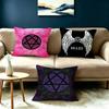 Gothic Rock HHIM Heartagram Square DoubleSided Printed Pillow Case Bedroom Bedside Pillow Sofa Cushion Cover