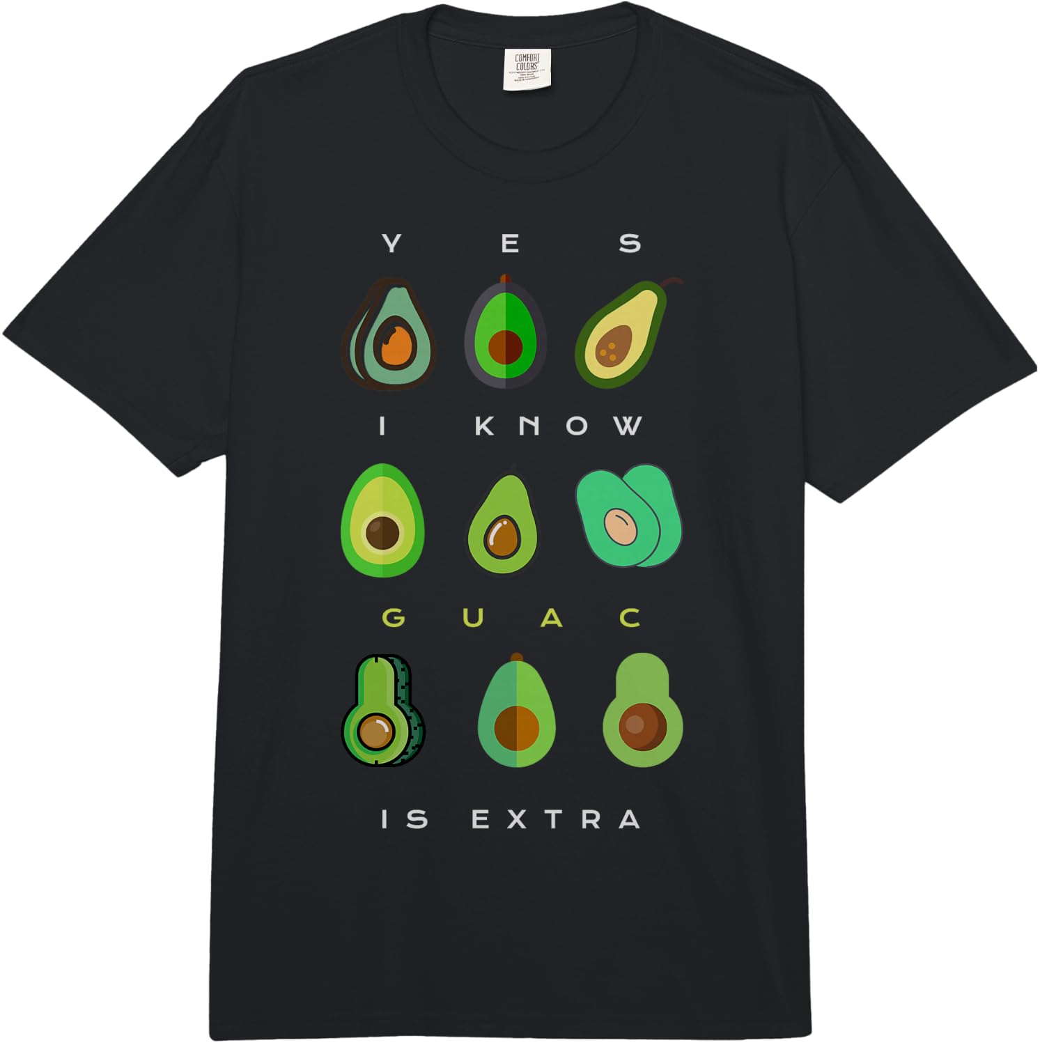 Guac is Extravagant Avocado Guacamole Comfort Colors Adult Heavyweight  Unisex T-Shirt S