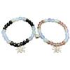 2 Pieces Halloween Spiders Bracelets for Women Men Magnetic Heart Couple Bangle