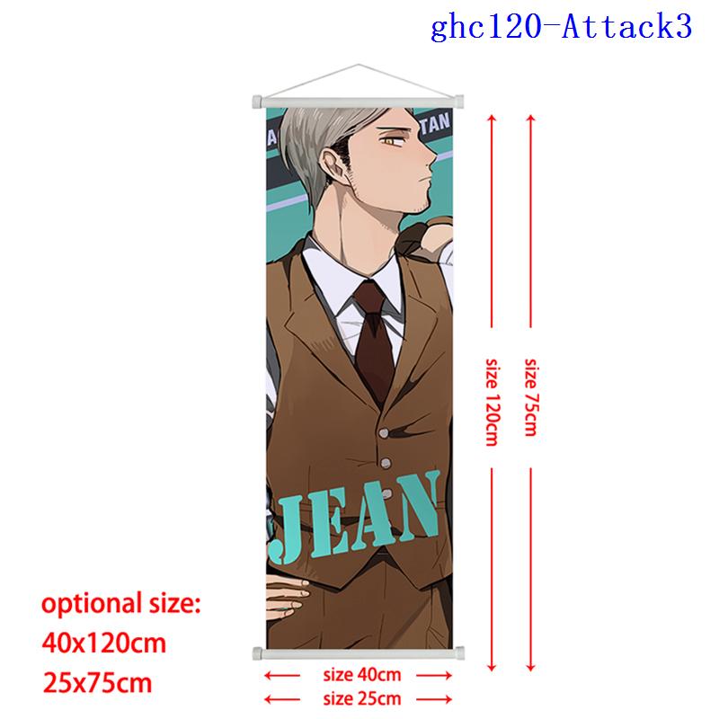 Anime Attack On Titan Levi Scroll Poster Eren Ackerman HD Art Sticky Wall Waterproof Home Living Room Bedroom Bar Aesthetic Decoration