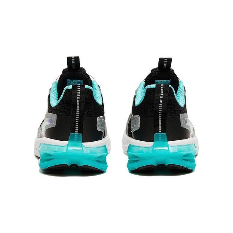 Anta Star Jump Cushioning Shock Absorption Low Top Kids Running Shoes Kids Running Shoes Black Silver 312315531-6