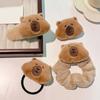 Kids Capybara Furry Hair Tie for Party Halloween Headwear for Music Festivals Photo Booth Props for Girls Photo Props