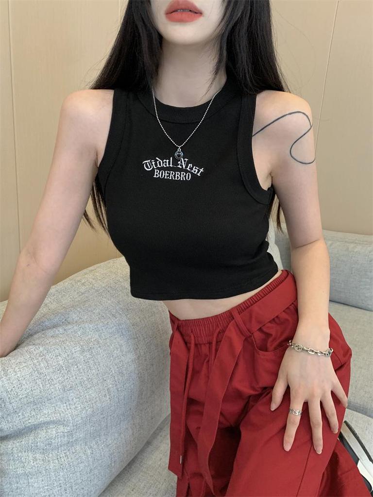2023 Sweet Summer Crop Camisole: Cool Sleeveless Bandeau Top with Stunning Back Design