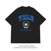 YALE Short Sleeve T-Shirt Yale University Ivy League American Famous School Cotton Alphabet Printing Trendy Brand Loose