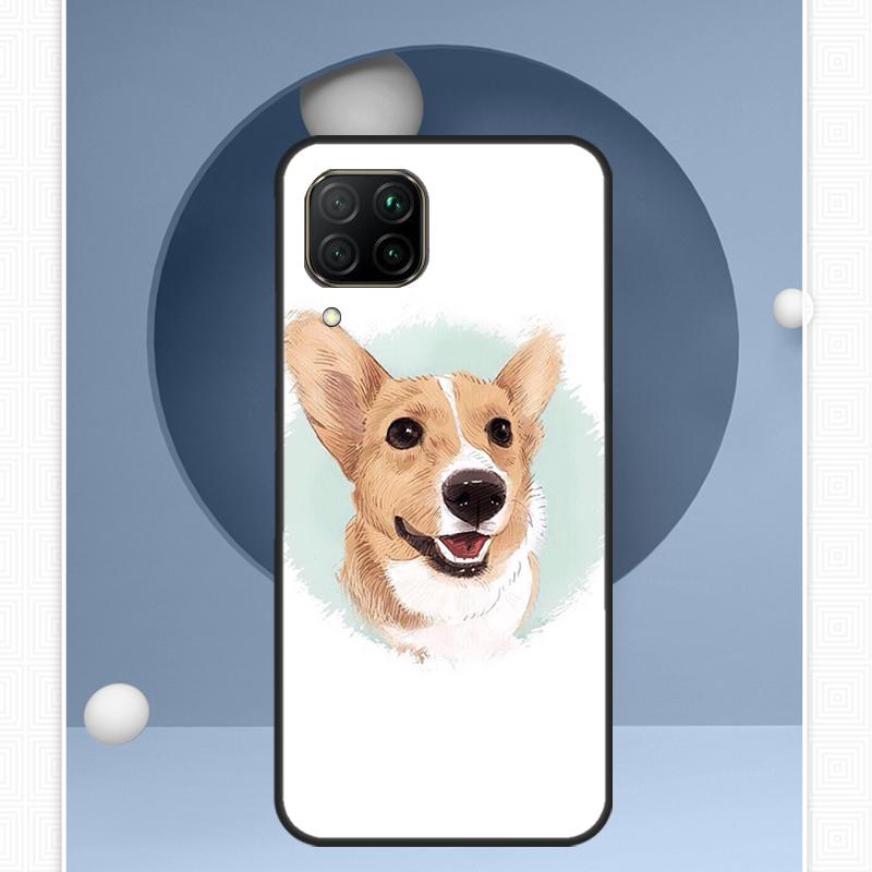 Cartoon Corgi Dog For Huawei P30 P60 Pro P20 P40 Lite Nova 9 10 SE 12s 12i 11i 8i Y91 Y60 Y70 Y72 Y90 Y61 Case