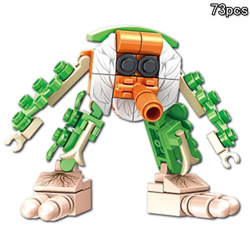 DIY Tungtungtungsahur MOC Building Set 8 Models Assembly Bricks Kit Creative Construction Toys Birthday Gift for Boys Girlsift